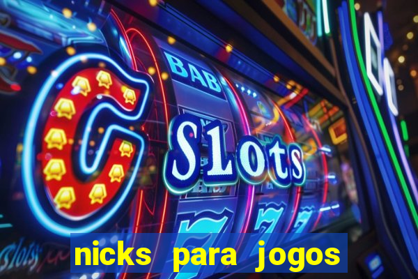 nicks para jogos de tiro